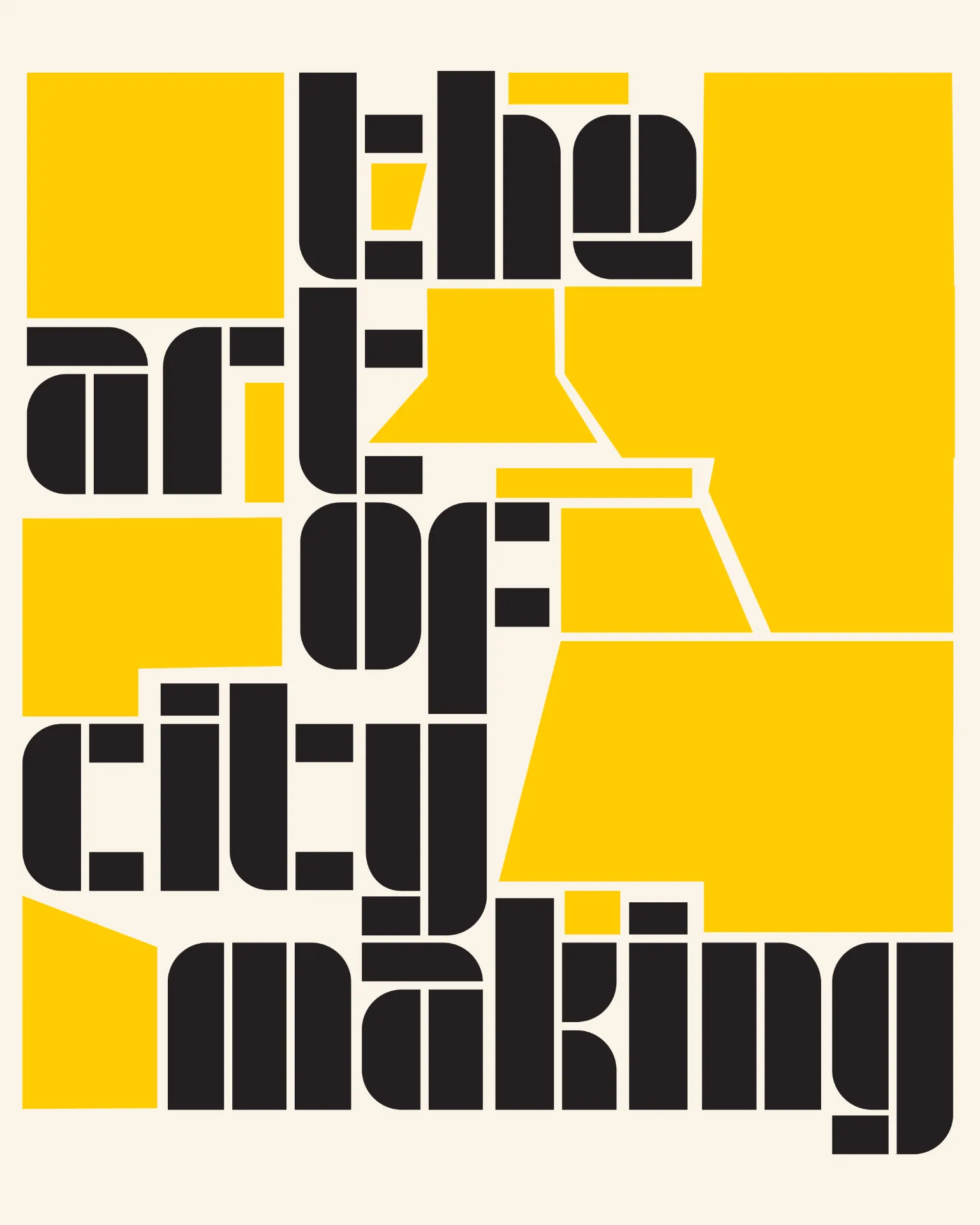 The Art of Citymaking festival identity 1