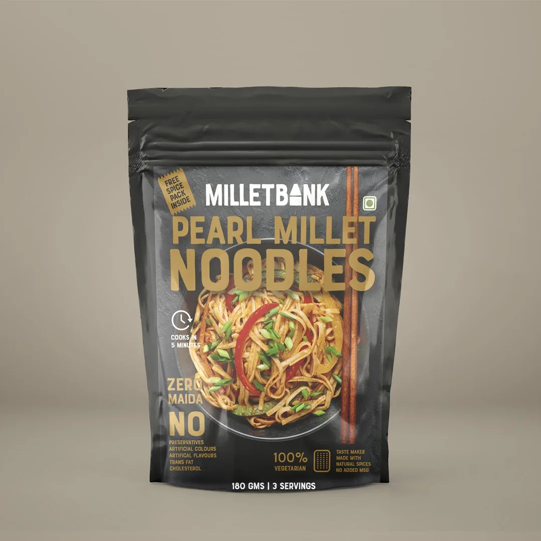 Millet Bank - Pearl Millet Noodles ready-to-cook product